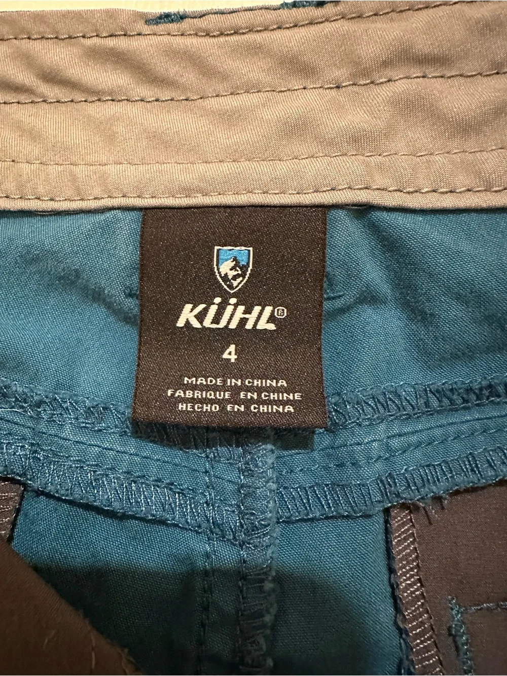Kuhl cotton nylon blend hiking shorts 4